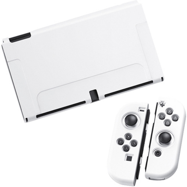 픽센드 닌텐도 OLED 풀커버 케이스, XE-219, 화이트, 1개