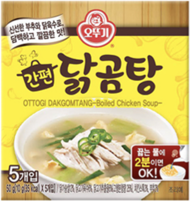 오뚜기 간편 닭곰탕, 50g, 1개
