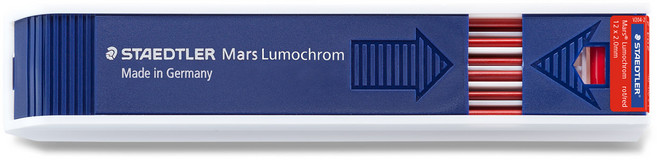 스테들러 컬러 홀더심 204 레드, 2mm, 1개