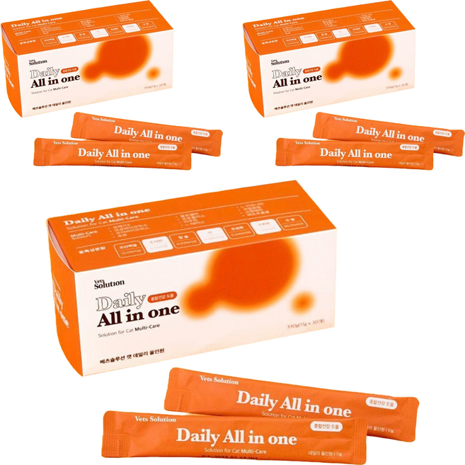 펫프렌즈 고양이 데일리 올인원 영양제, 30회분, 종합영양제, 3개