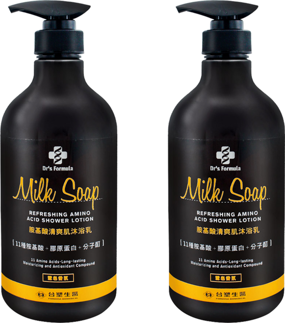 台塑生醫 Dr's Formula 胺基酸清爽肌沐浴乳 雪皂香氛, 800g, 2瓶