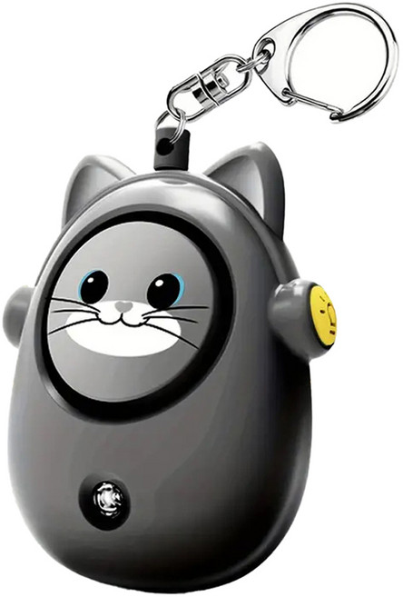 파라디 호신용 미니 알람 경보기 블랙, 1개