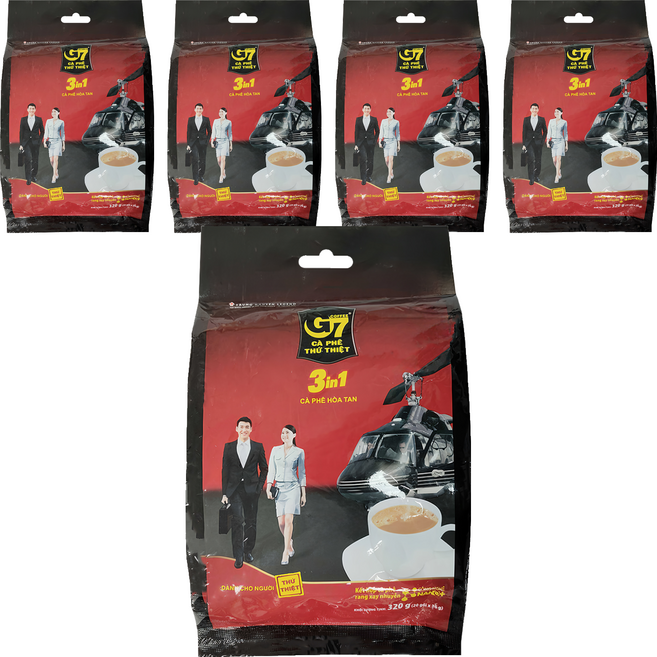 G7 三合一咖啡, 16g, 20包, 5袋
