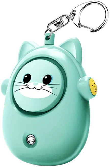 파라디 호신용 미니 알람 경보기 민트, 1개