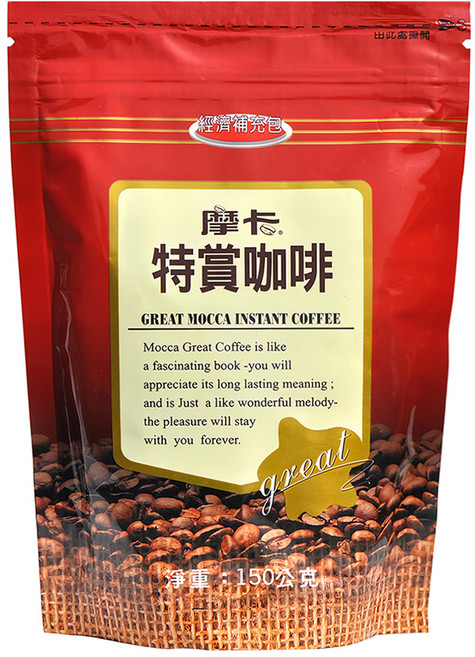 MOCCA 摩卡 特賞咖啡經濟補充包, 150g, 1入, 1包