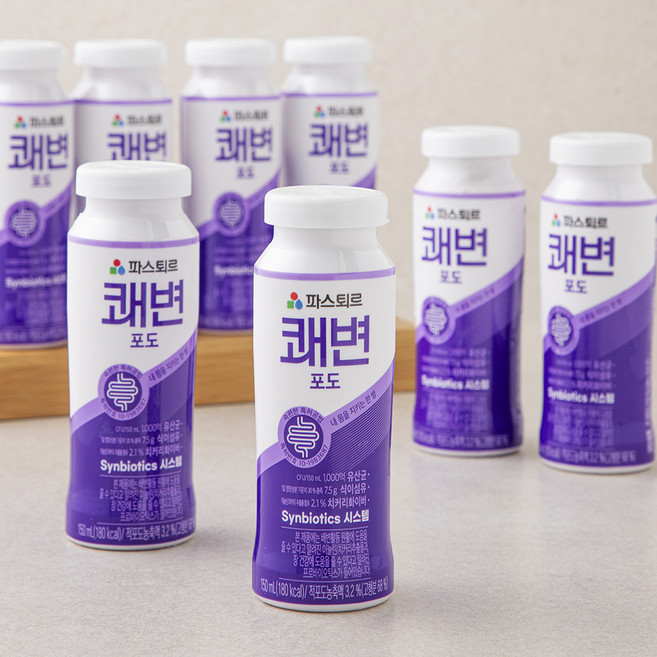 파스퇴르 쾌변 요구르트 포도, 150ml, 4개입, 2개