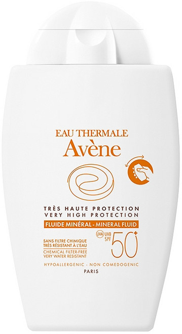 Avene 雅漾 全效極護物理防曬液 SPF50+, 40ml, 1瓶