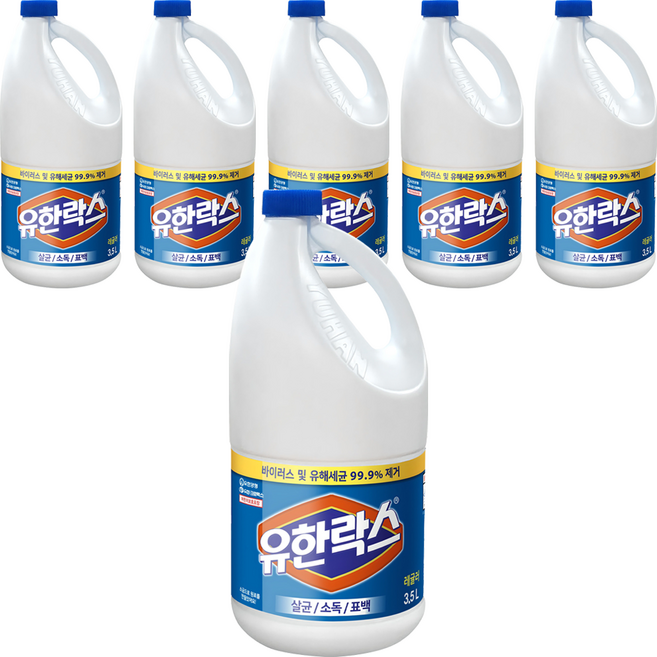 유한락스 레귤러, 3.5L, 6개