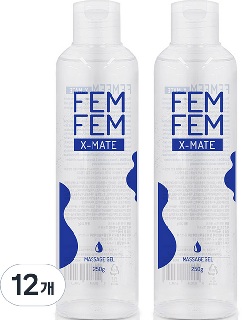 펨펨 엑스 메이트 바디 마사지젤, 250g, 12개