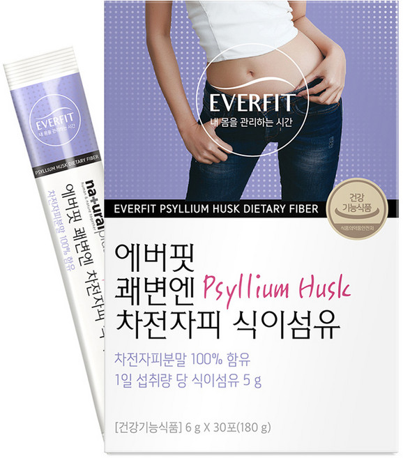 에버핏 쾌변엔 차전자피 식이섬유, 180g, 1개