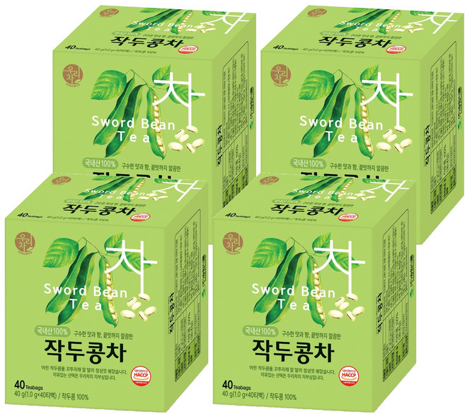 우리차 작두콩차, 1g, 40개입, 4개