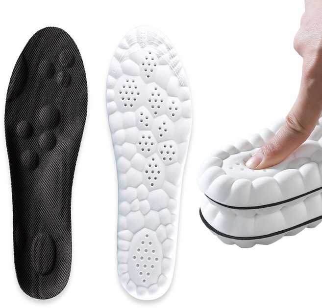 무식이네 발편한 구름 에어홀 인솔 신발 깔창 블랙, 1개