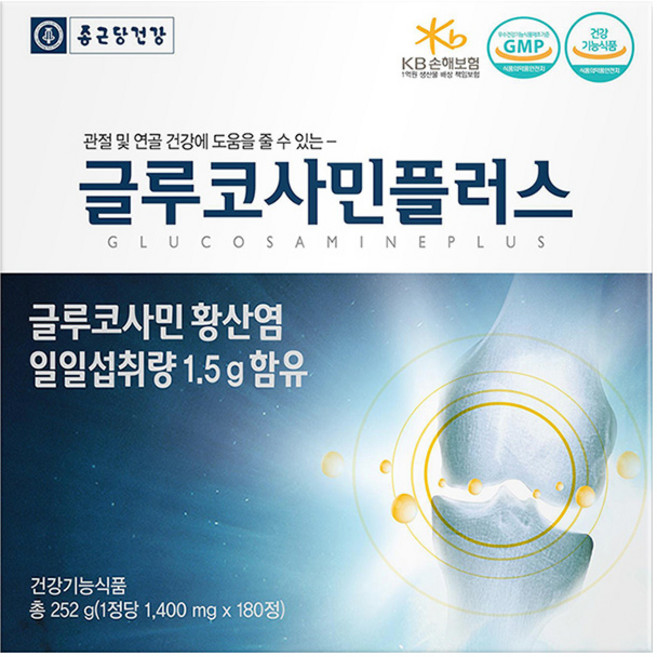 종근당건강 글루코사민 플러스, 180정, 1개