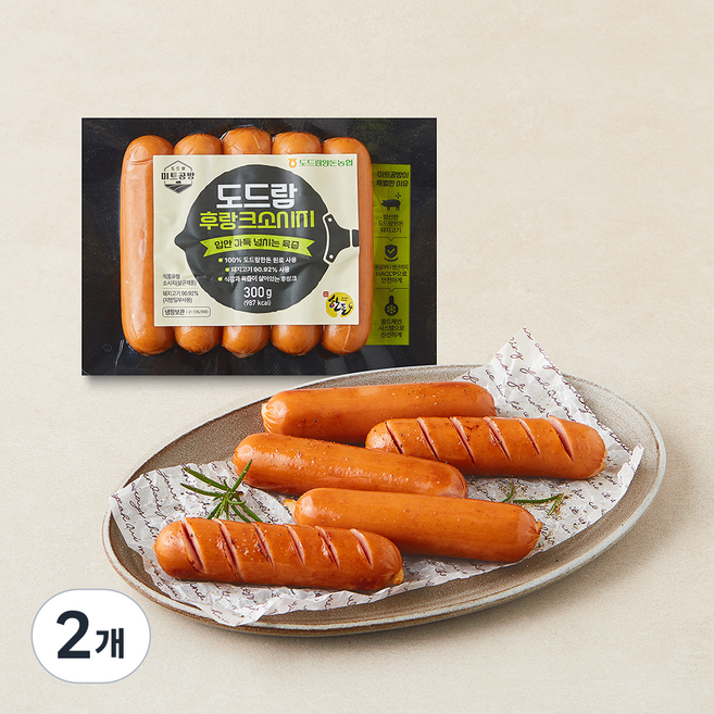 도드람한돈 후랑크소시지, 300g, 2개