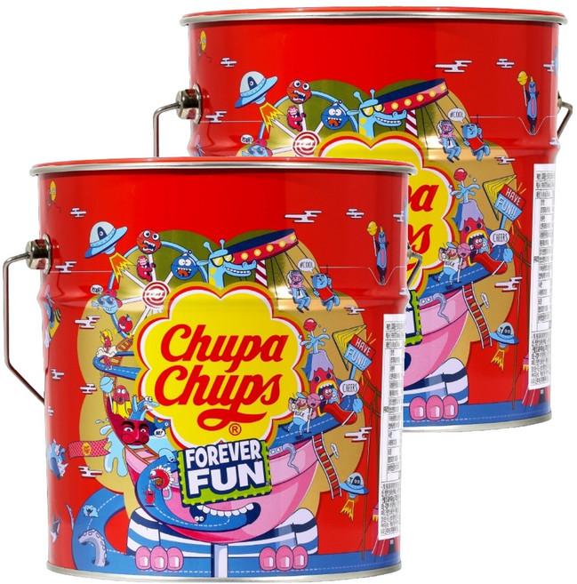 츄파춥스 농심 팝아트틴, 1.65kg, 2개