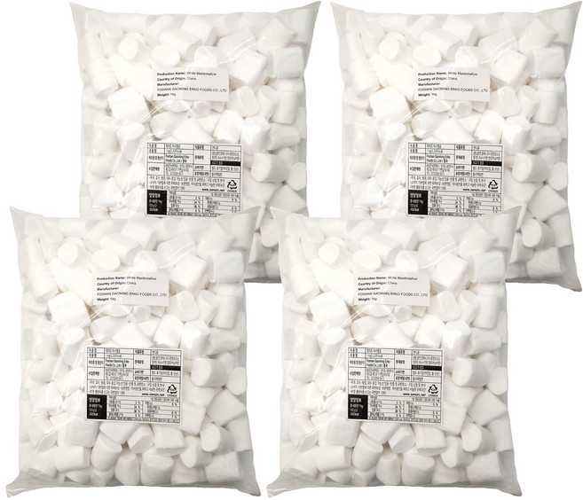 삼진 화이트 마시멜로, 1kg, 4개