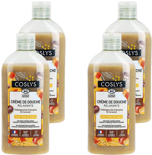 코슬리스 바디워시 카라멜 앤 캐슈넛, 250ml, 4개