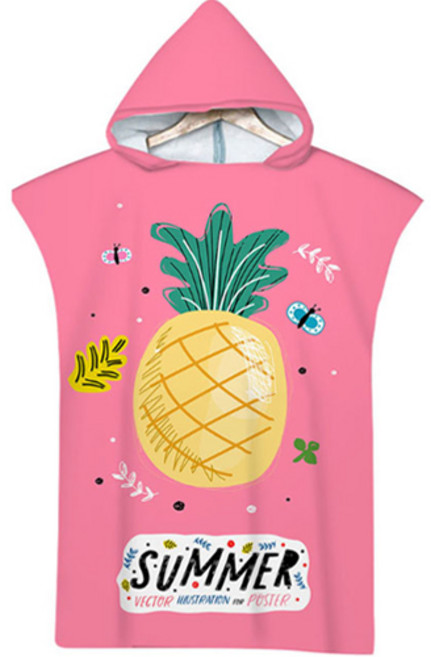 셀레네 후르츠 썸머 후드 비치타월 75 x 110 cm, A02, 1개