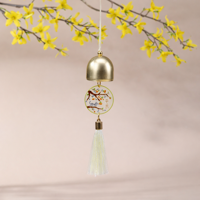 와우킹 미니 도어벨 펜던트 문종 풍경 5p, 홍시