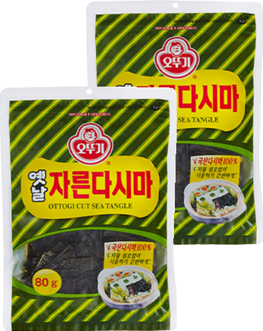 오뚜기 옛날 자른 다시마, 80g, 2개