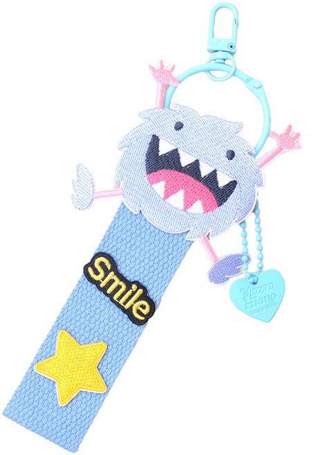 메르시밴드 몬스터 웨빙끈 키링, 블루, 1개