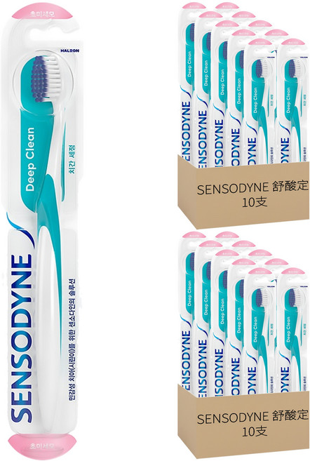 SENSODYNE 舒酸定 深層潔淨超細軟毛牙刷, 2組, 10支