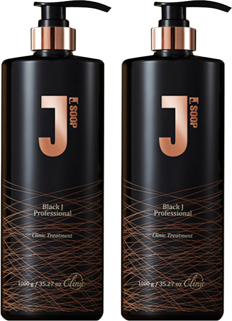 J'SOOP Black J 專業沙龍級護髮素, 1kg, 2瓶