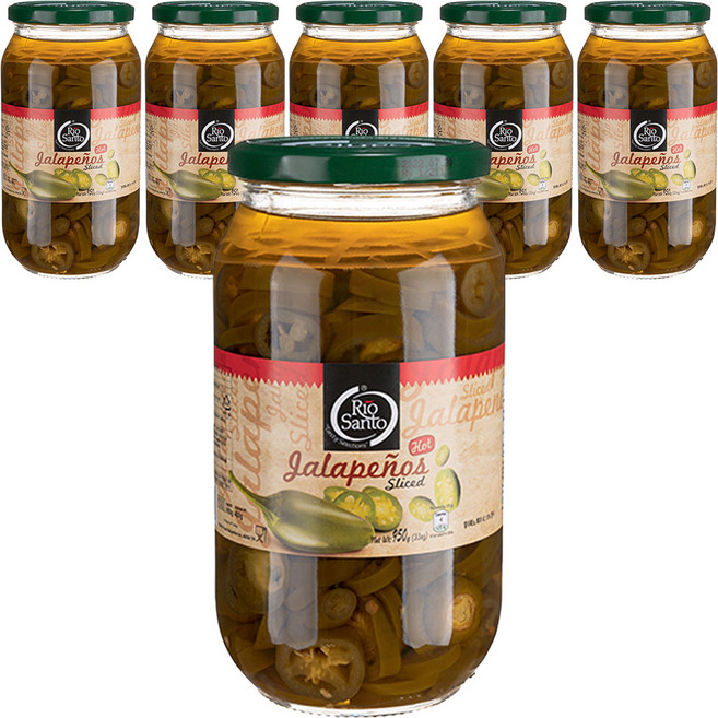 리오산토 할라페뇨 슬라이스, 950g, 6개