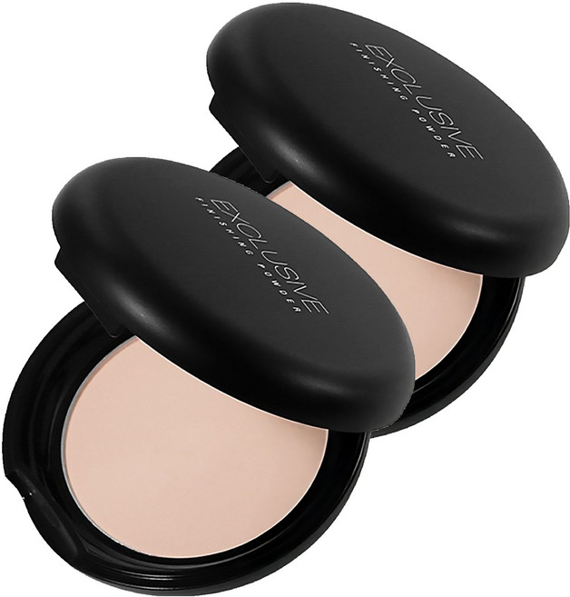 Solone 訂製隨身蜜粉餅 5g, 雪膚色, 2個