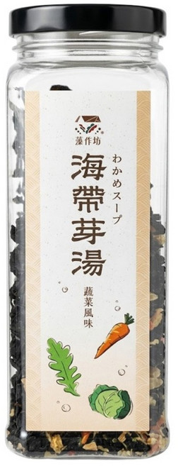 藻作坊 海帶芽湯 蔬菜風味 全素, 1罐, 120g