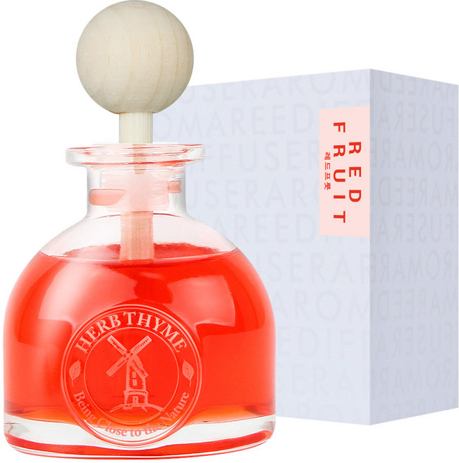 허브타임 퍼퓸 플러스 차량용 디퓨저 60ml 본품, 레드프룻, 1개
