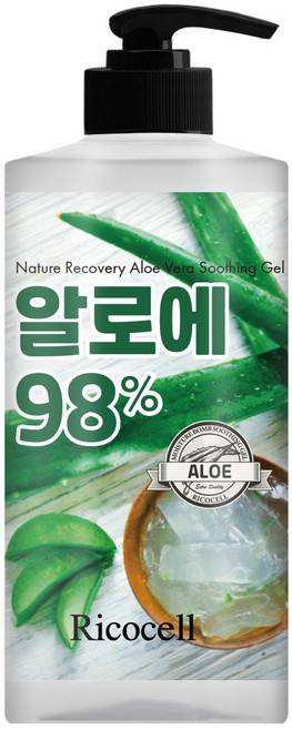 리코셀 네이처 리커버리 알로에 수딩 젤 이엑스, 1L, 1개