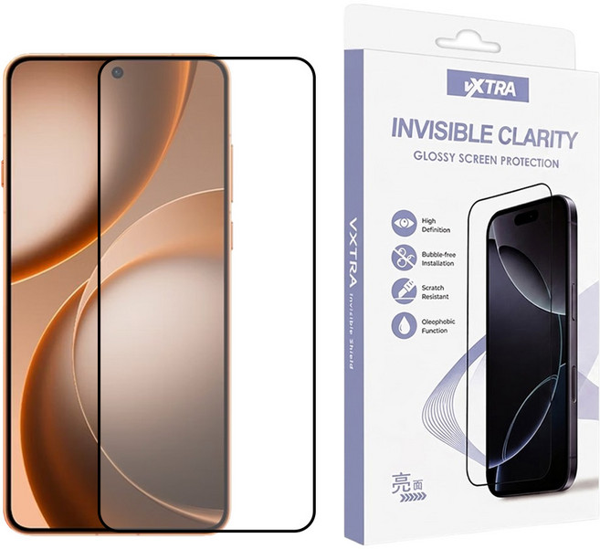 vXTRA 飛創 智慧型手機 全膠滿版 鋼化玻璃保護貼 OPPO Find X9 Ultra 9H 亮面 紫盒版 1個