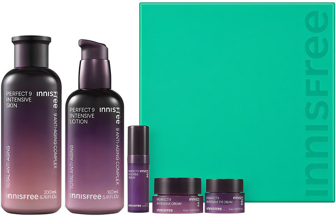 이니스프리 퍼펙트 9 인텐시브 스킨케어 2종 세트, 1세트