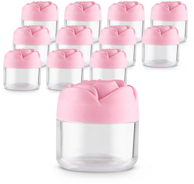 할로뷰티 장미캡 미니 크림공병 20g, 12개, 핑크