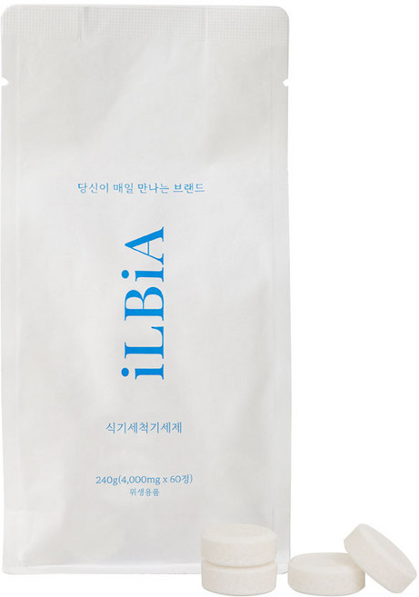 일비아 올인원 식기세척기 세제 타블릿, 240g, 1개