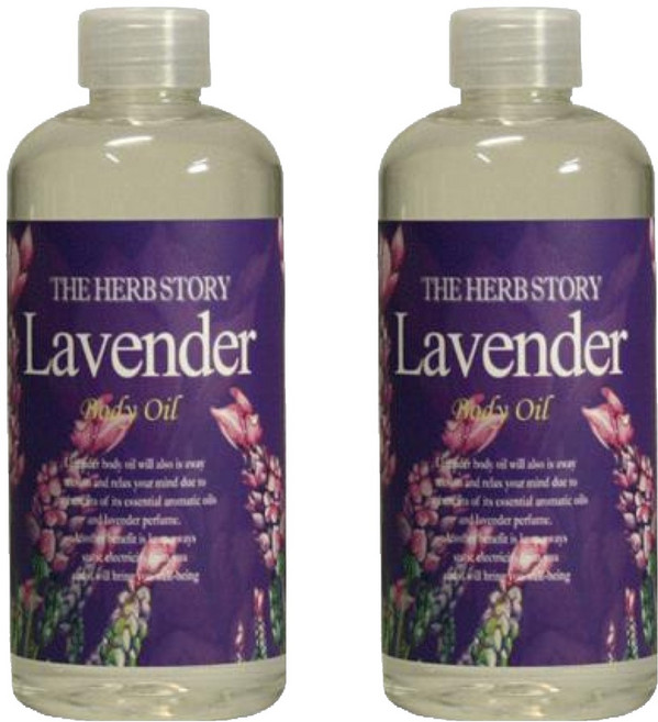 더허브스토리 바디오일 라벤더, 300ml, 2개