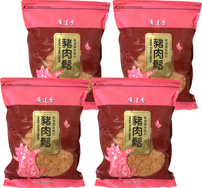 廣達香 豬肉鬆, 1kg, 4包