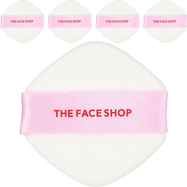 더페이스샵 데일리 뷰티툴즈 매끈밀착 에어 퍼프, 혼합색상, 5개