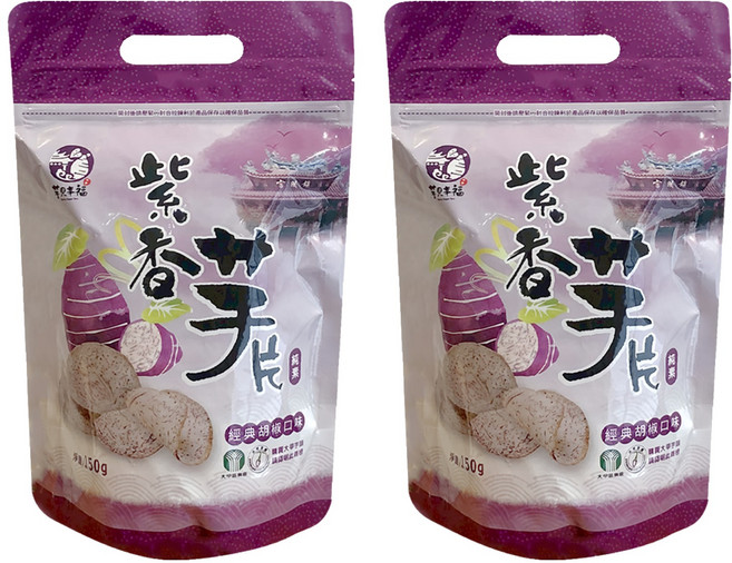 大甲區農會 紫香芋片, 150g, 2個