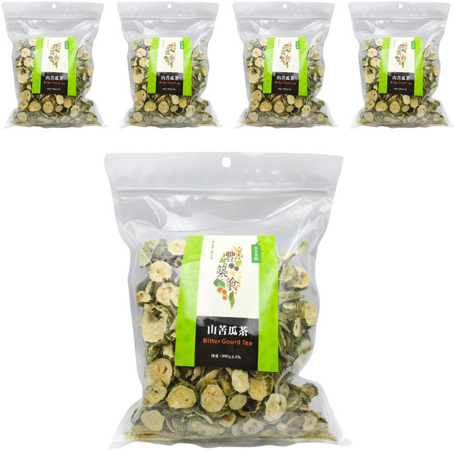 義昌生技 山苦瓜茶, 5個, 1個裝, 300g