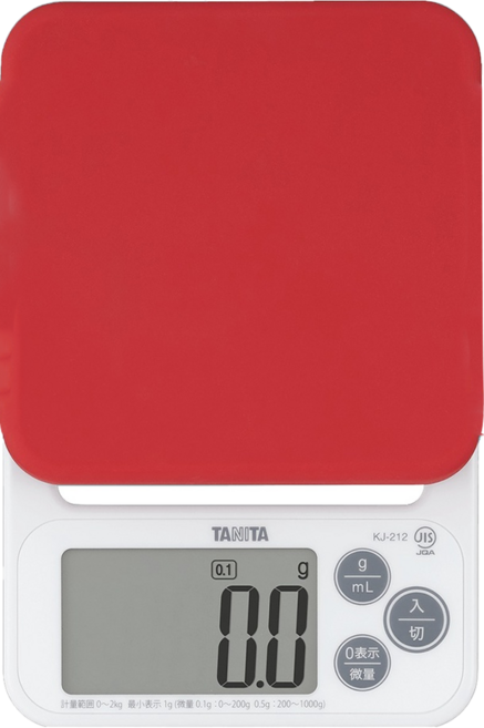 TANITA 塔尼達 廚房料理電子秤 165 x 114 x 29cm 207g, KD-180-SNR, 1kg, 桃粉色