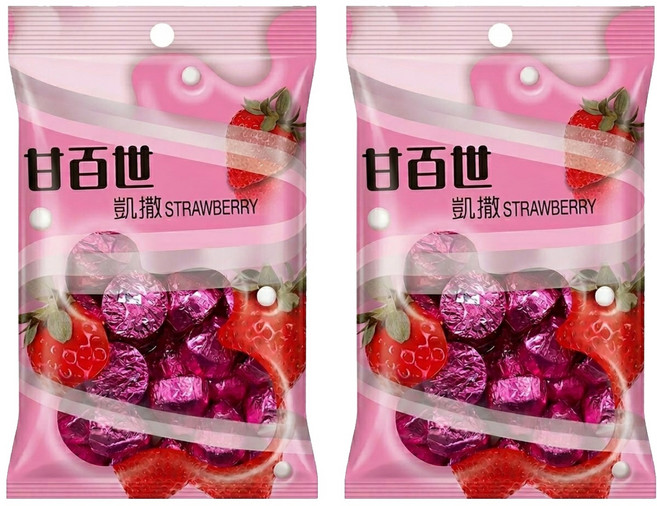 KAISER 甘百世 凱撒草莓巧克力糖, 150g, 2袋