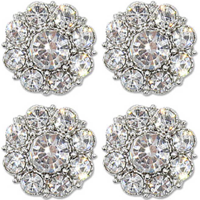 블링제이드 단추 15mm, 4개, 니켈