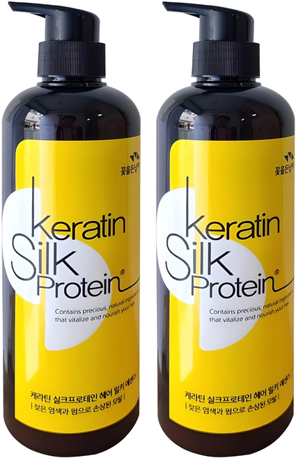 꽃을든남자 케라틴 실크프로테인 헤어밀키에센스, 500ml, 2개
