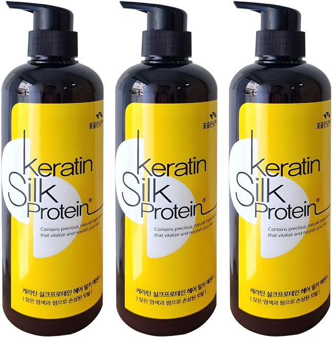 꽃을든남자 케라틴 실크프로테인 헤어밀키에센스, 500ml, 3개