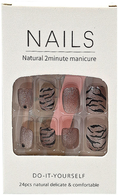 Paula's Nail 寶拉美甲 美甲貼片 短款 CP89072, 1組, 星月蝴蝶貓眼