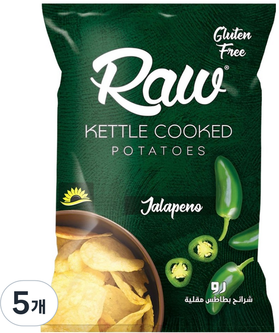 로우 감자칩 할라피뇨, 100g, 5개