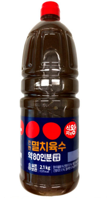 식자재왕 진한 멸치육수, 2.1kg, 1개
