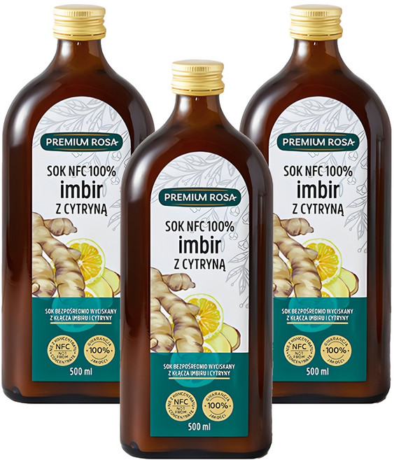 프리미엄로사 생강레몬원액, 500ml, 3개